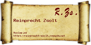 Reinprecht Zsolt névjegykártya